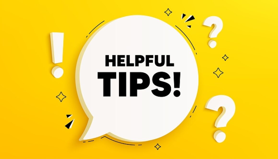 Helpful Tips Tag. Chat Speech Bubble Banner With Questions. Educ