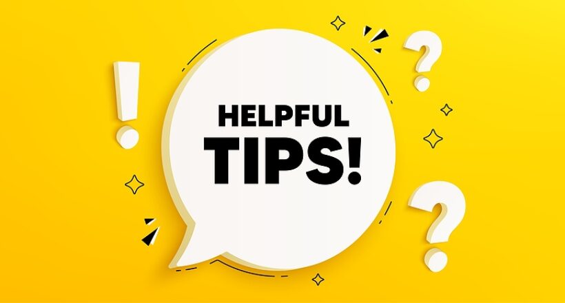 Helpful Tips Tag. Chat Speech Bubble Banner With Questions. Educ